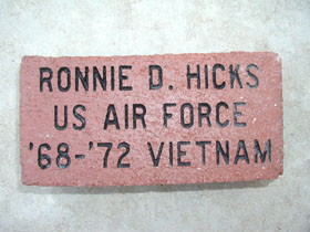 Example of Mr. Ronnie Hicks' Paver Brick