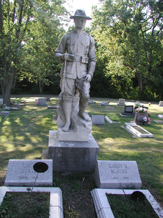 Monument for Harry G. Seaton and Emil Trentaz